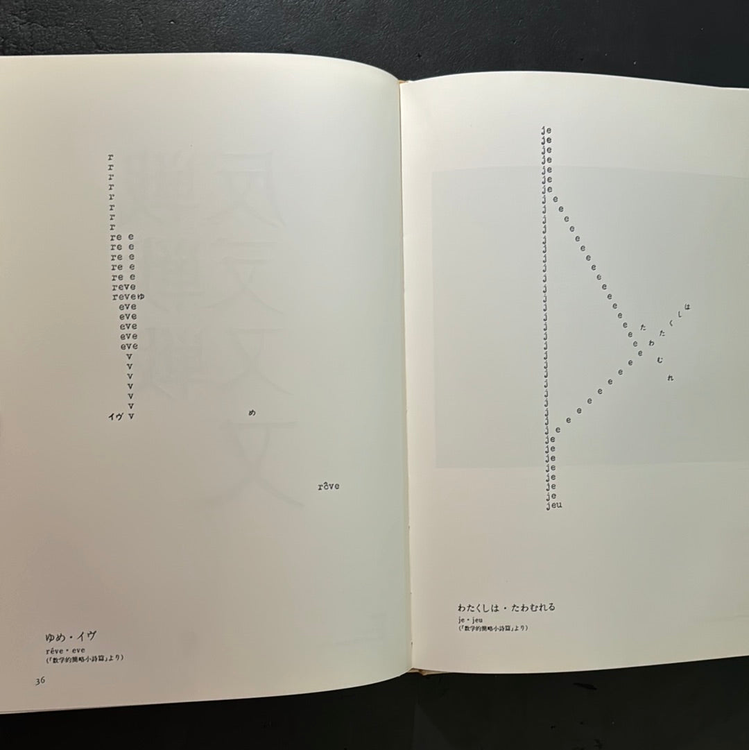 SEIICHI NIIKUNI : CONCRETE POETRY
