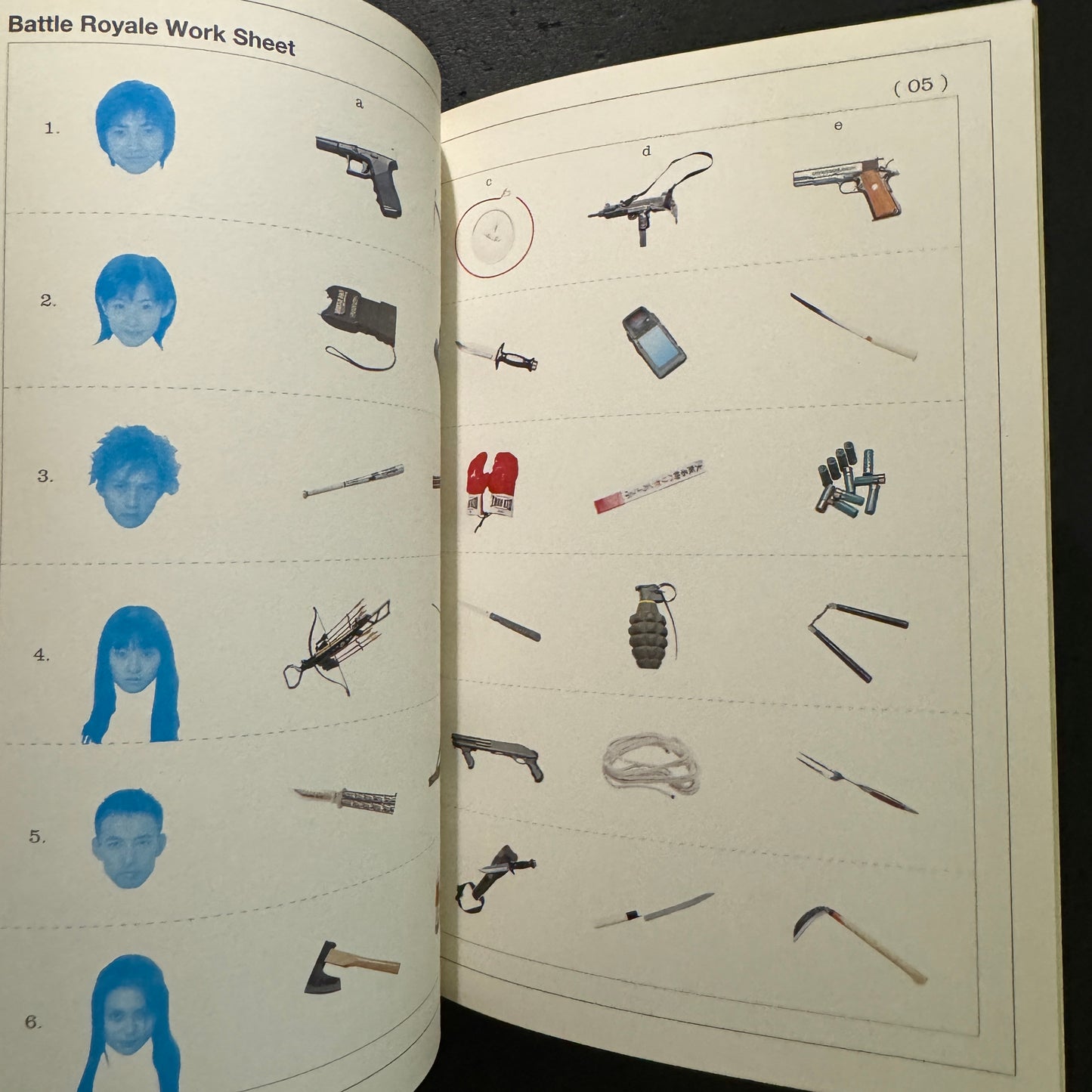 BATTLE ROYALE photobook. THE UNSUAL SUMMER VACA42 STUDENTS,CRASS B