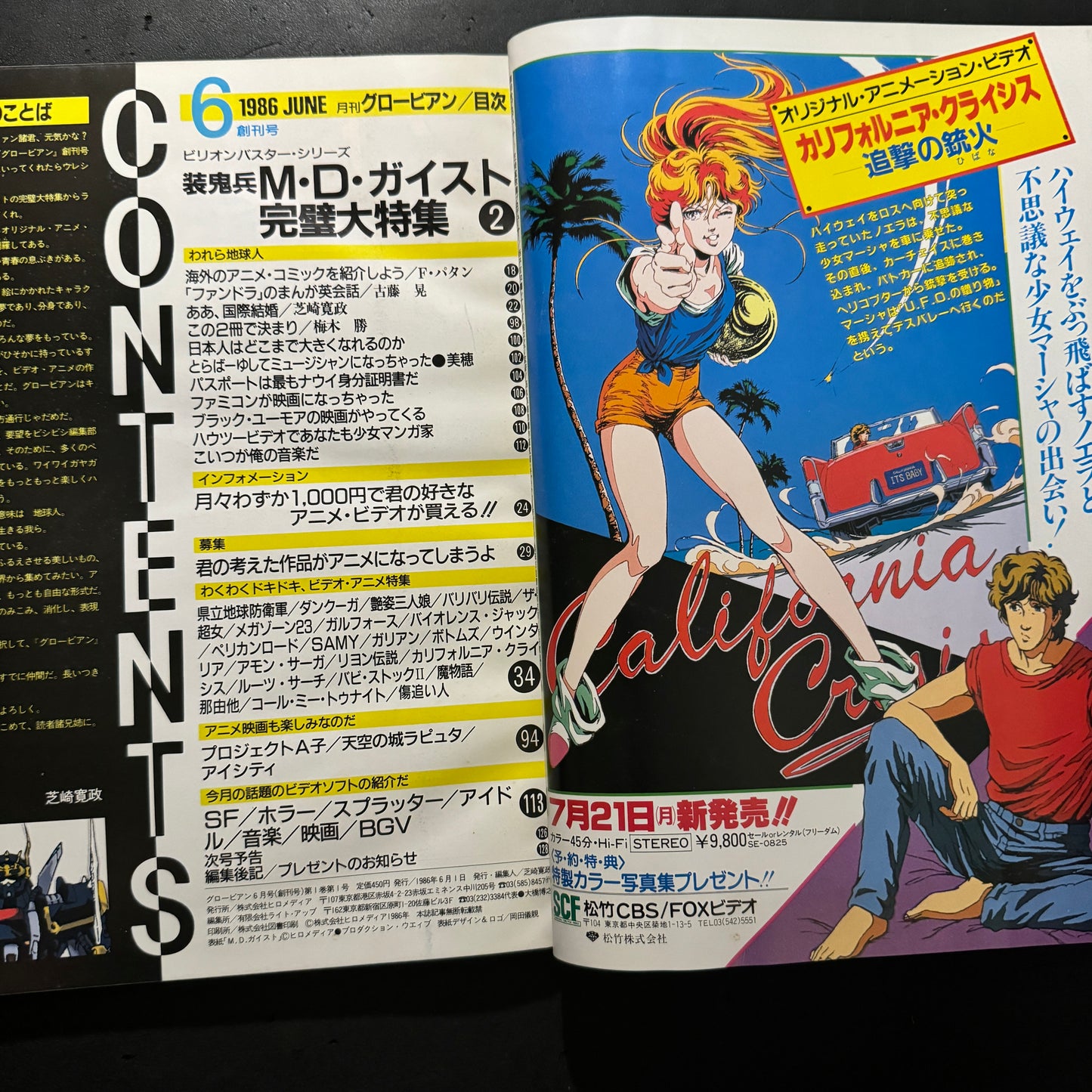 Anime magazine Globian 1st issue