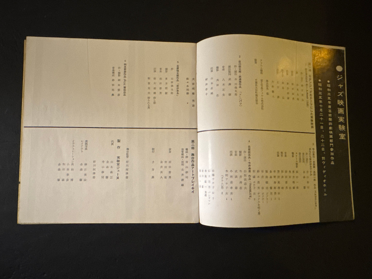 JEUNE : LABORATORY JEUNE 1 MODERNJAZZ & FILM