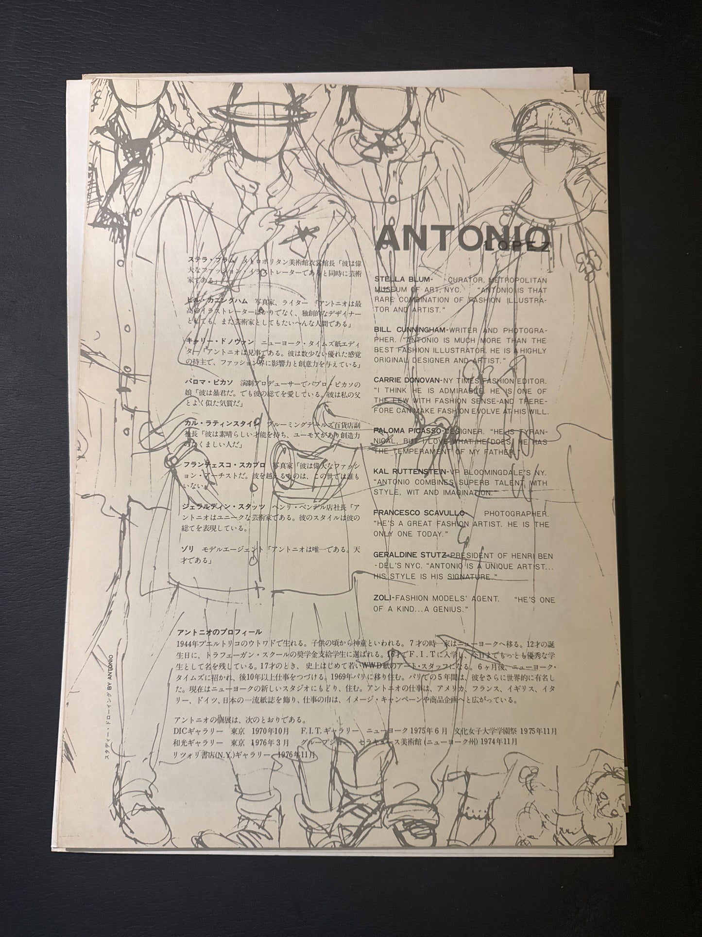 ANTONIO'S NEW YORK STORY '78