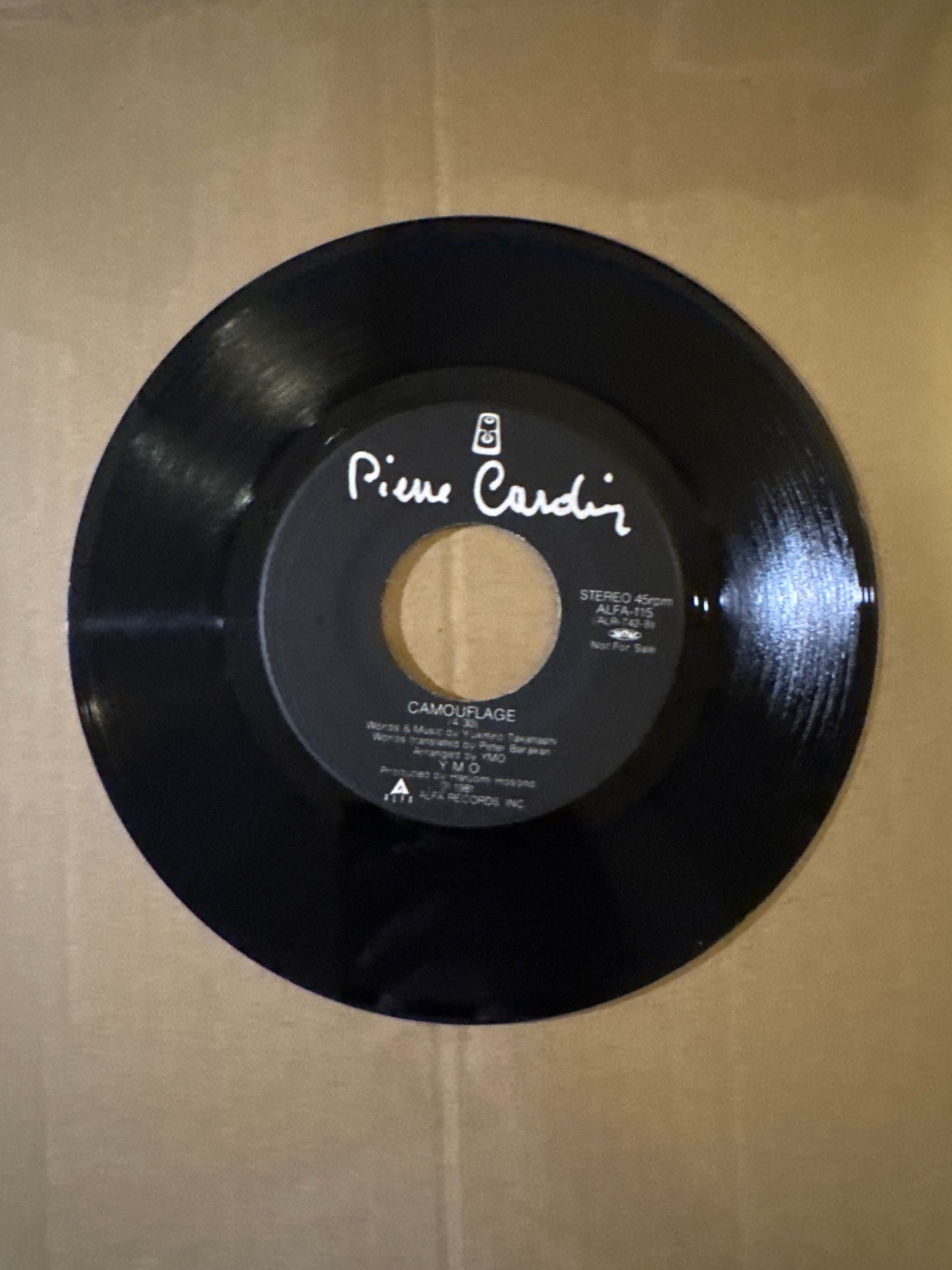 Piere Cardin × YMO 7inch record
