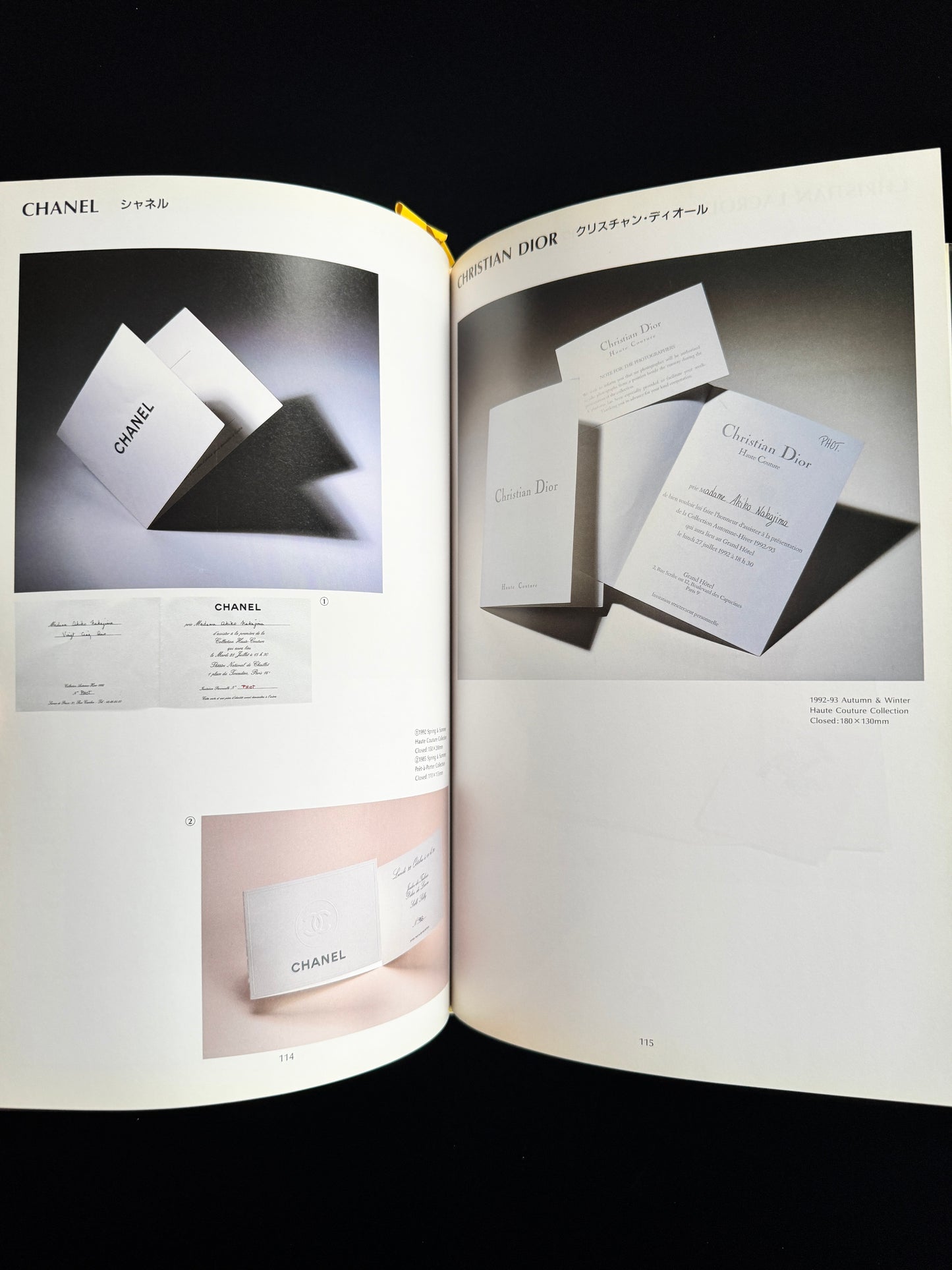THE PARIS COLLECTIONS : INVITATION CARDS