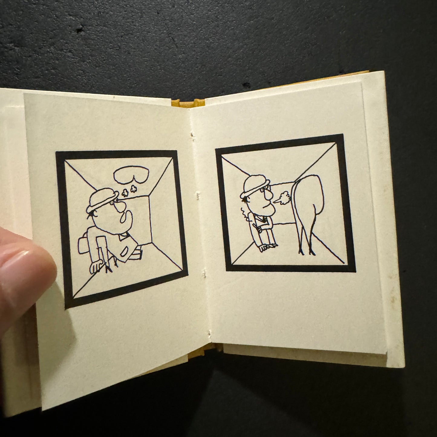 miniature book : three-sided mirror