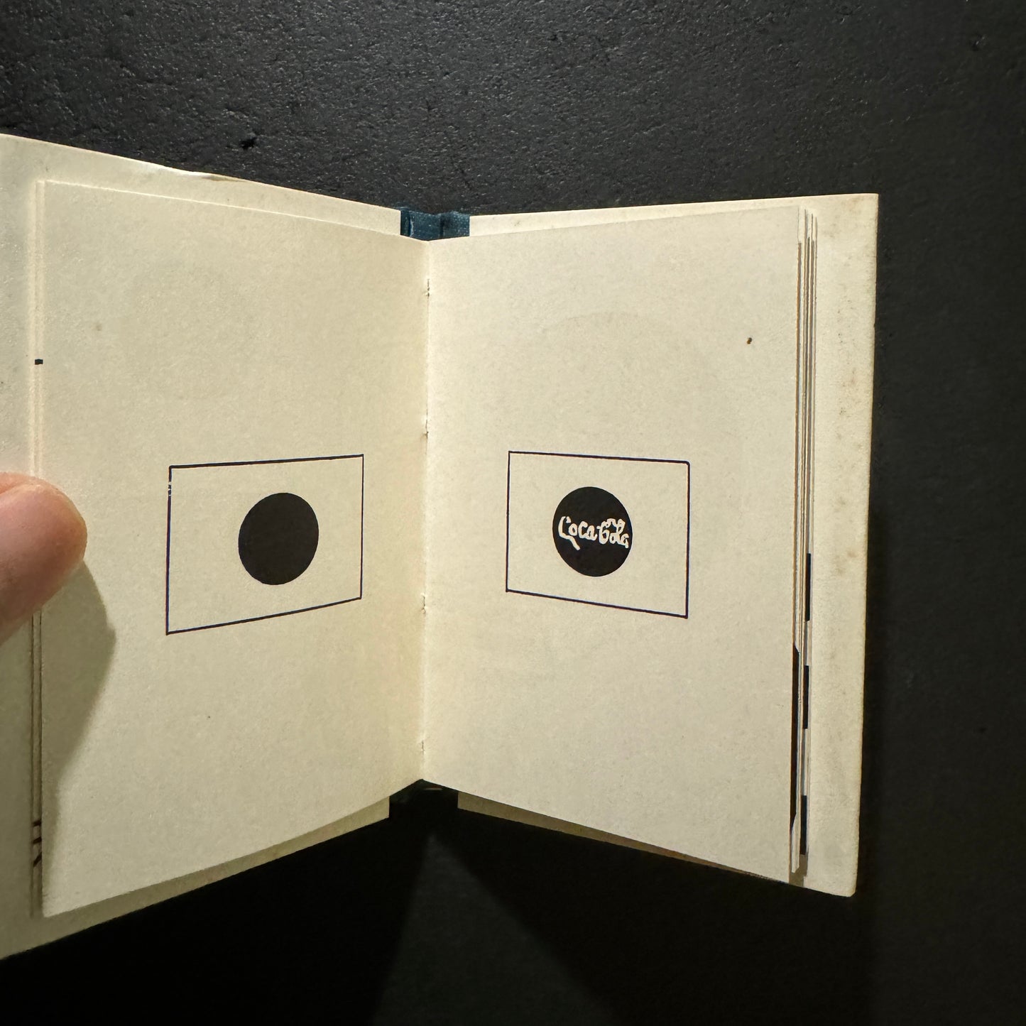 miniature book : three-sided mirror