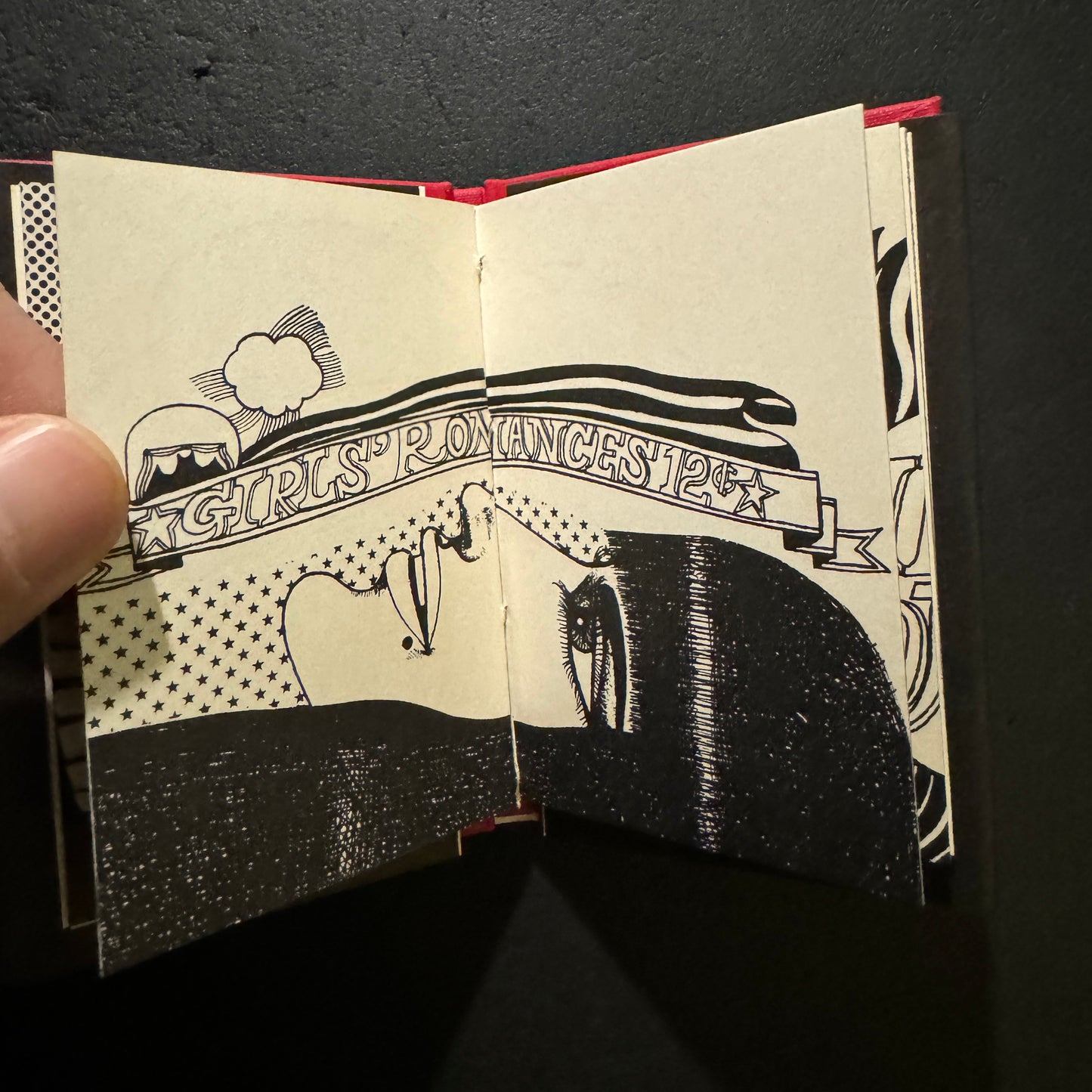 miniature book : three-sided mirror