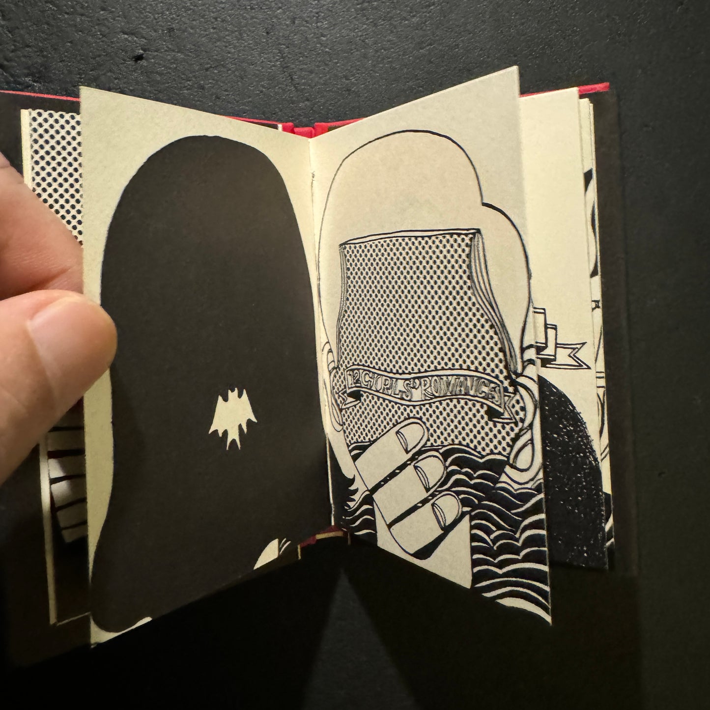 miniature book : three-sided mirror