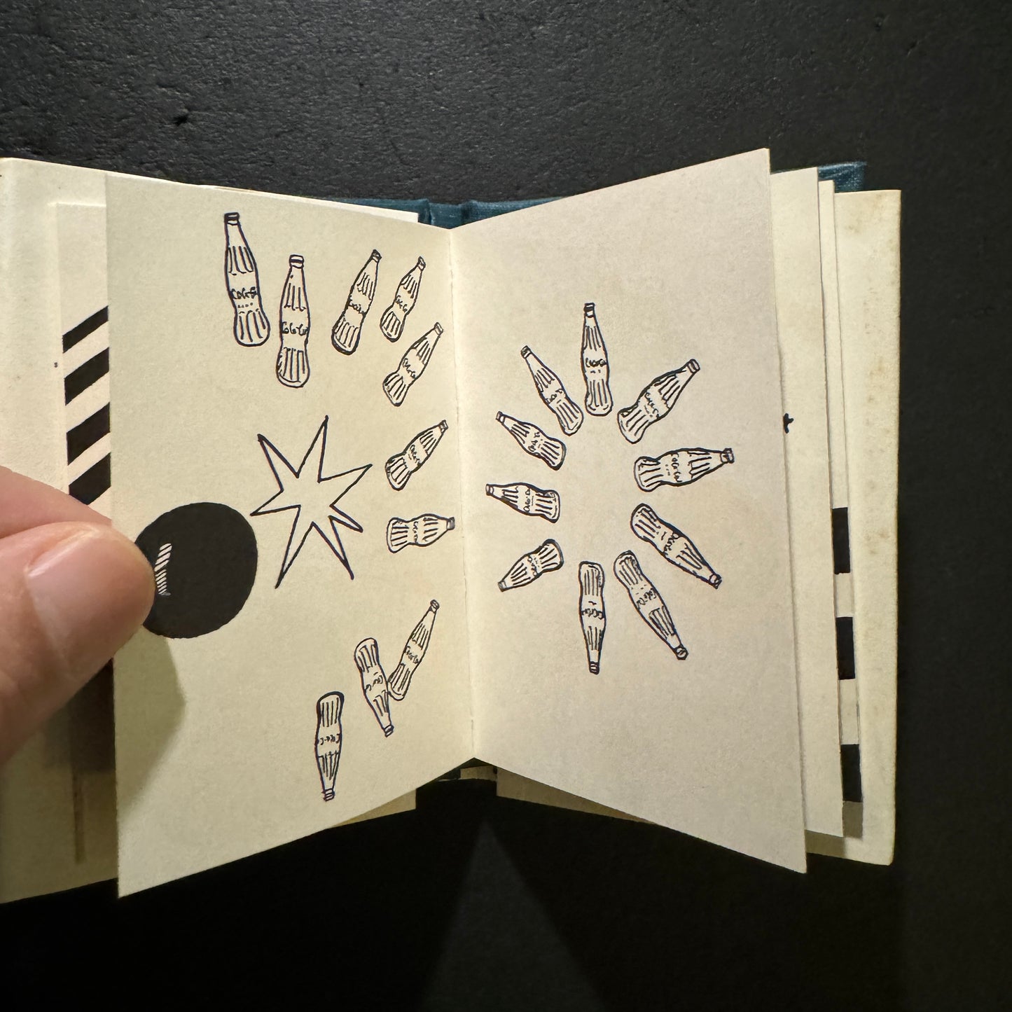 miniature book : three-sided mirror