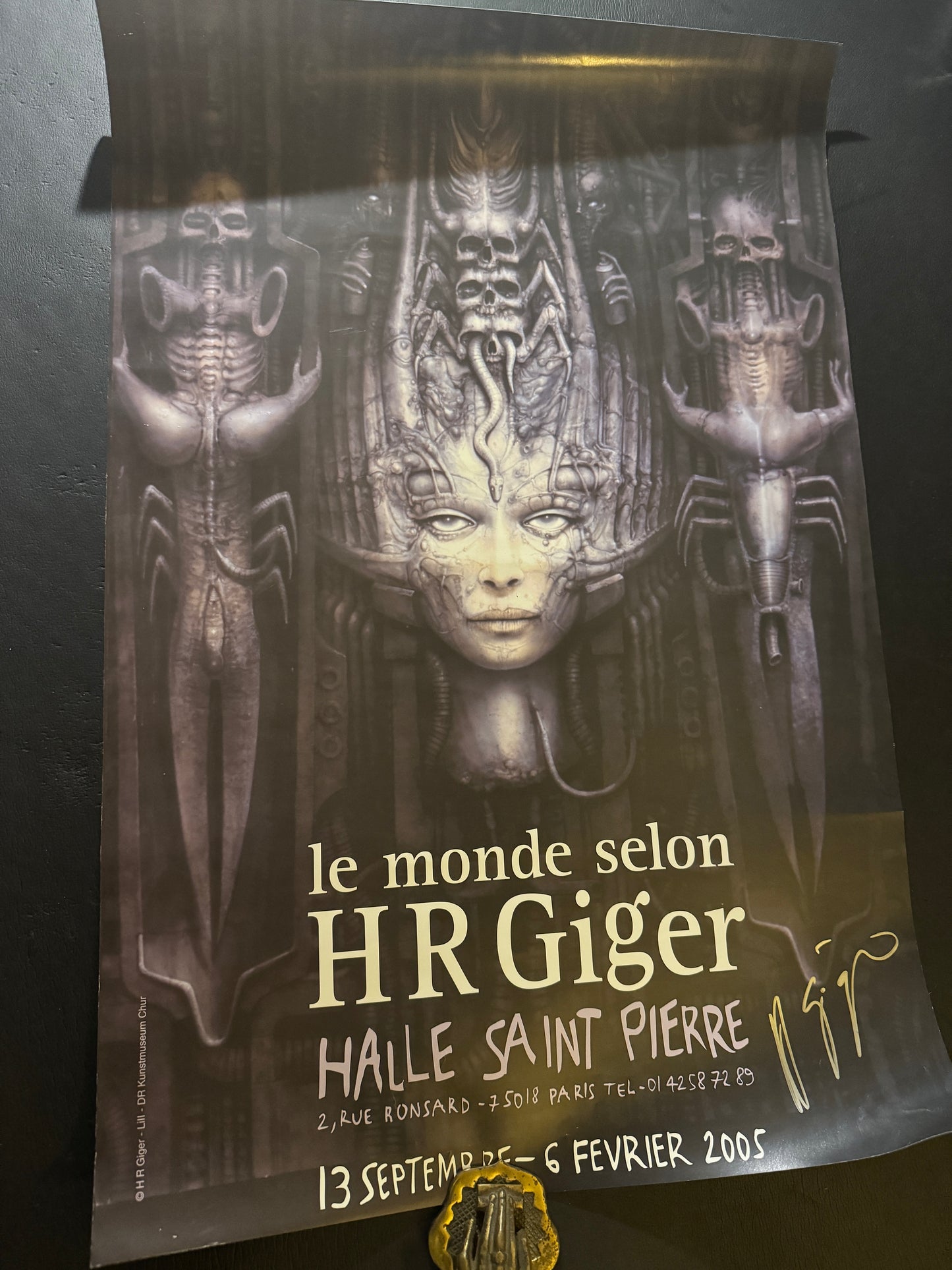 2 H.R.GIGER POSTERS with signed